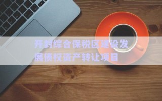 開封綜合保稅區(qū)建設發(fā)展債權資產轉讓項目
