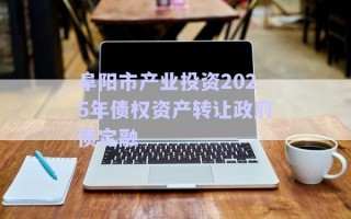 阜陽市產(chǎn)業(yè)投資2025年債權(quán)資產(chǎn)轉(zhuǎn)讓政府債定融 阜陽市產(chǎn)業(yè)投資2025年債權(quán)資產(chǎn)轉(zhuǎn)讓政府債定融